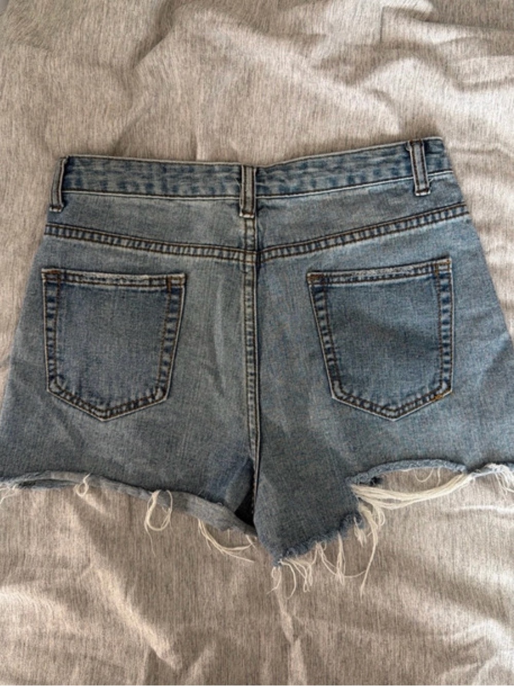 High Rise Denim Shorts - Picture 2 of 3